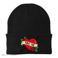Heart Mom Tattoo Beanie thumb 0