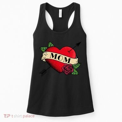Heart Mom Tattoo Women's Tank Top