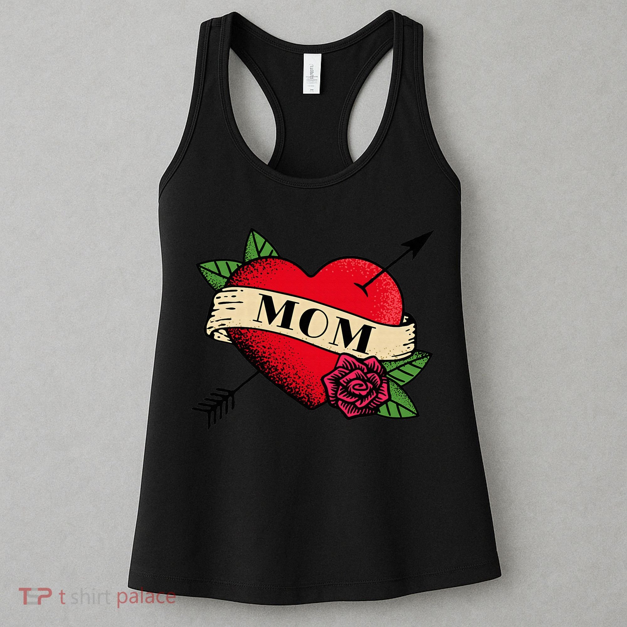 Heart Mom Tattoo Women's Tank Top