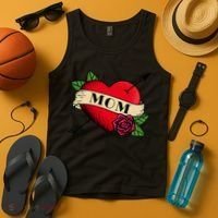 Heart Mom Tattoo Tank Top thumb 4