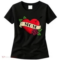 Heart Mom Tattoo Women's T-Shirt thumb 0