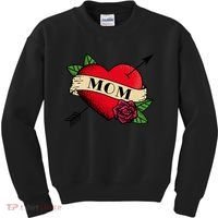 Heart Mom Tattoo Kids Sweatshirt thumb 0