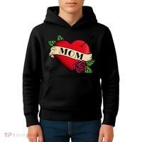 Heart Mom Tattoo Kids Hoodie thumb 4