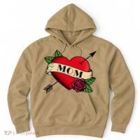 Heart Mom Tattoo Hoodie thumb 0