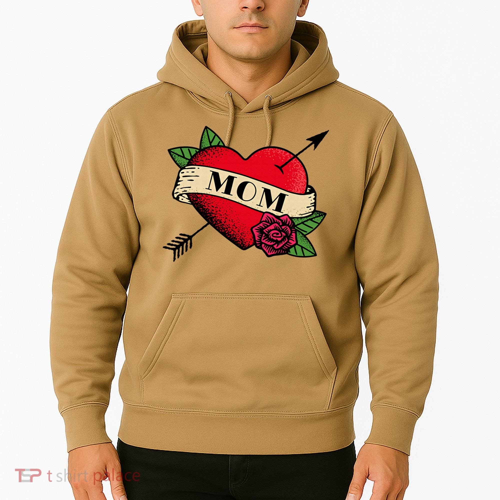 Heart Mom Tattoo Hoodie