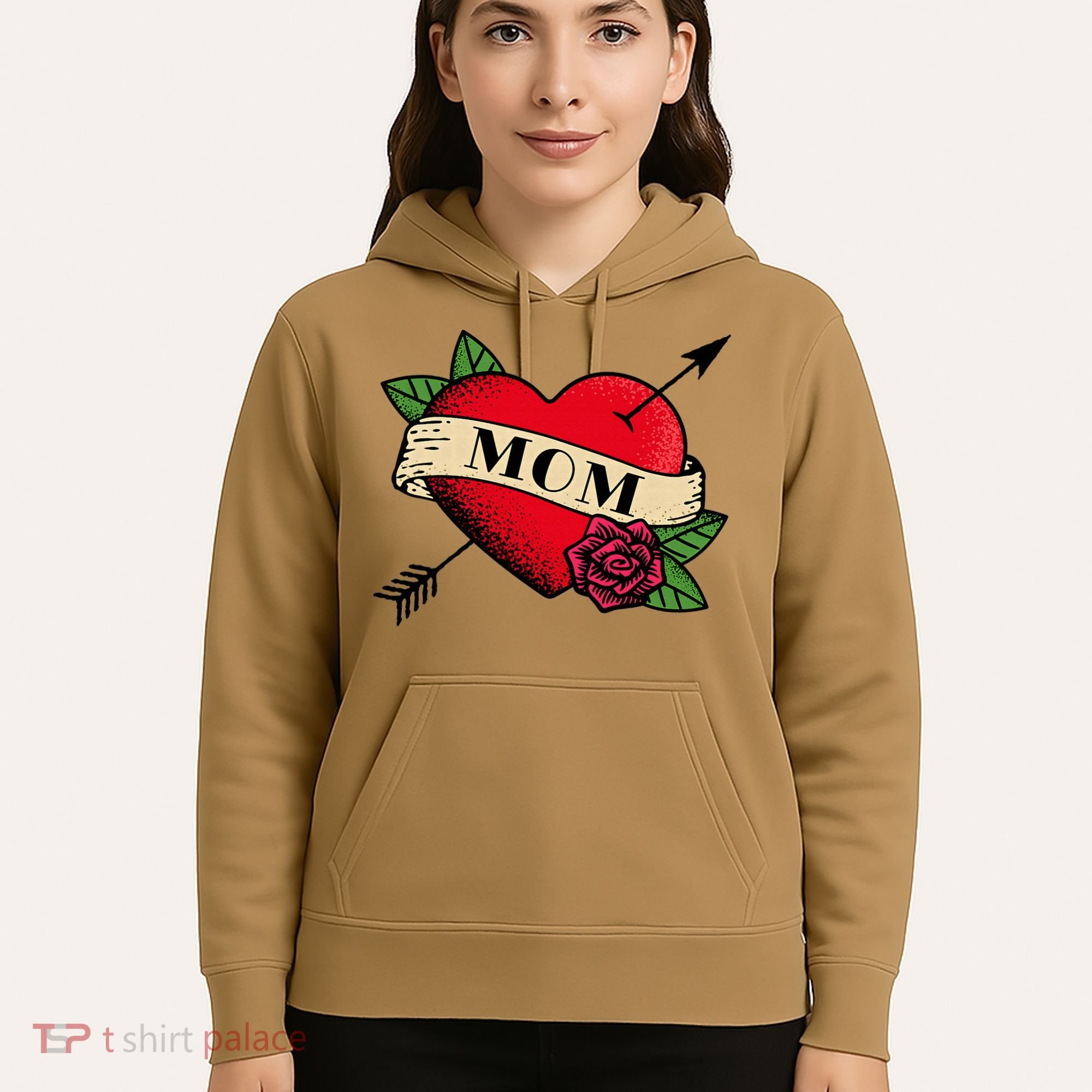 Heart Mom Tattoo Hoodie