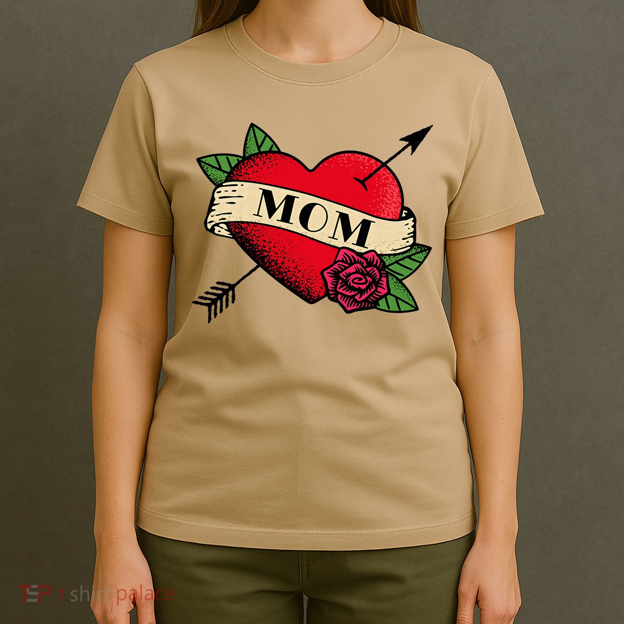 Heart Mom Tattoo T-Shirt