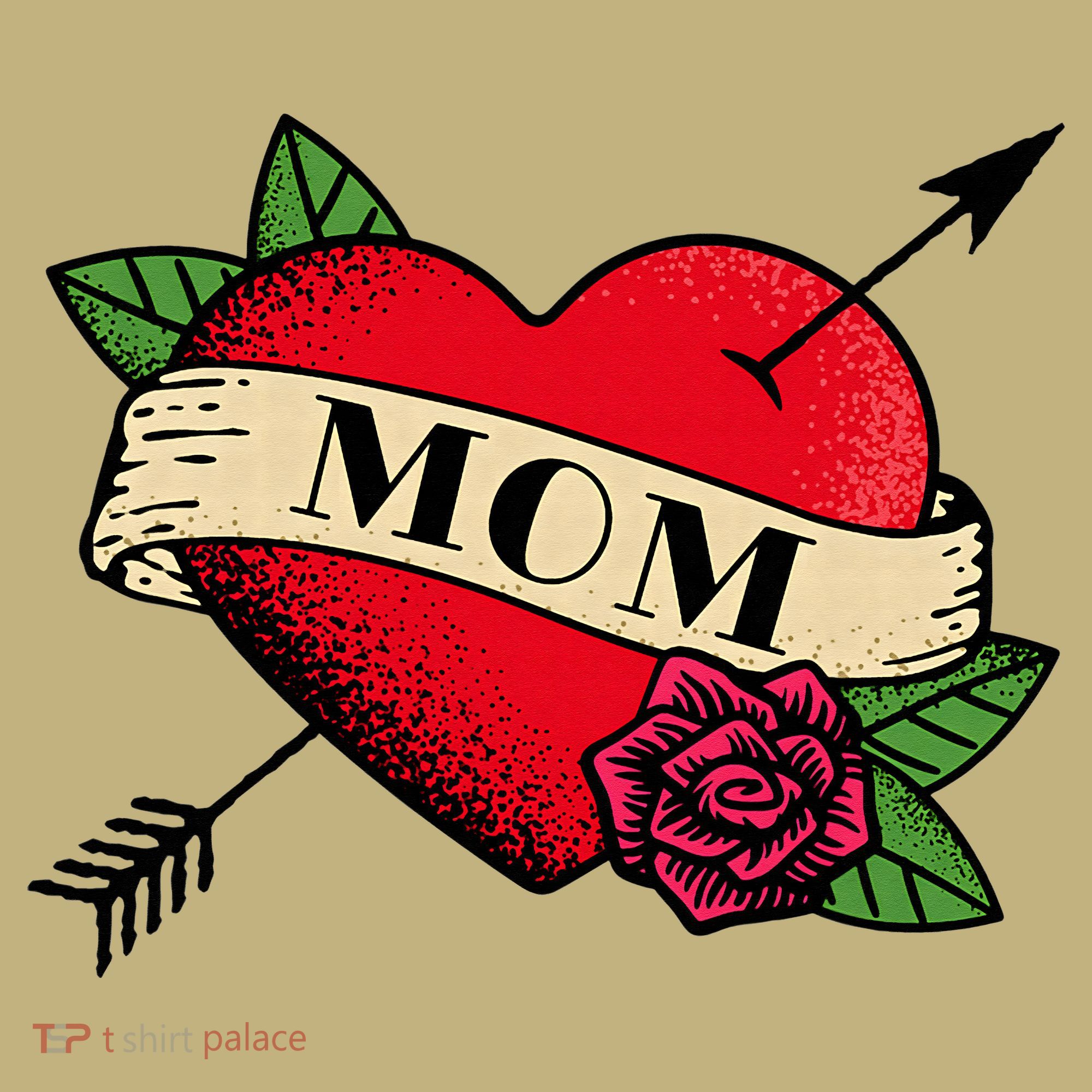 Heart Mom Tattoo Mousepad