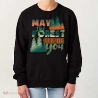 Hiking May The Forest Be With You Camping Gift Women's Sweatshirt thumb 0