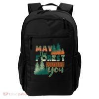 Hiking May The Forest Be With You Camping Gift Backpack thumb 0