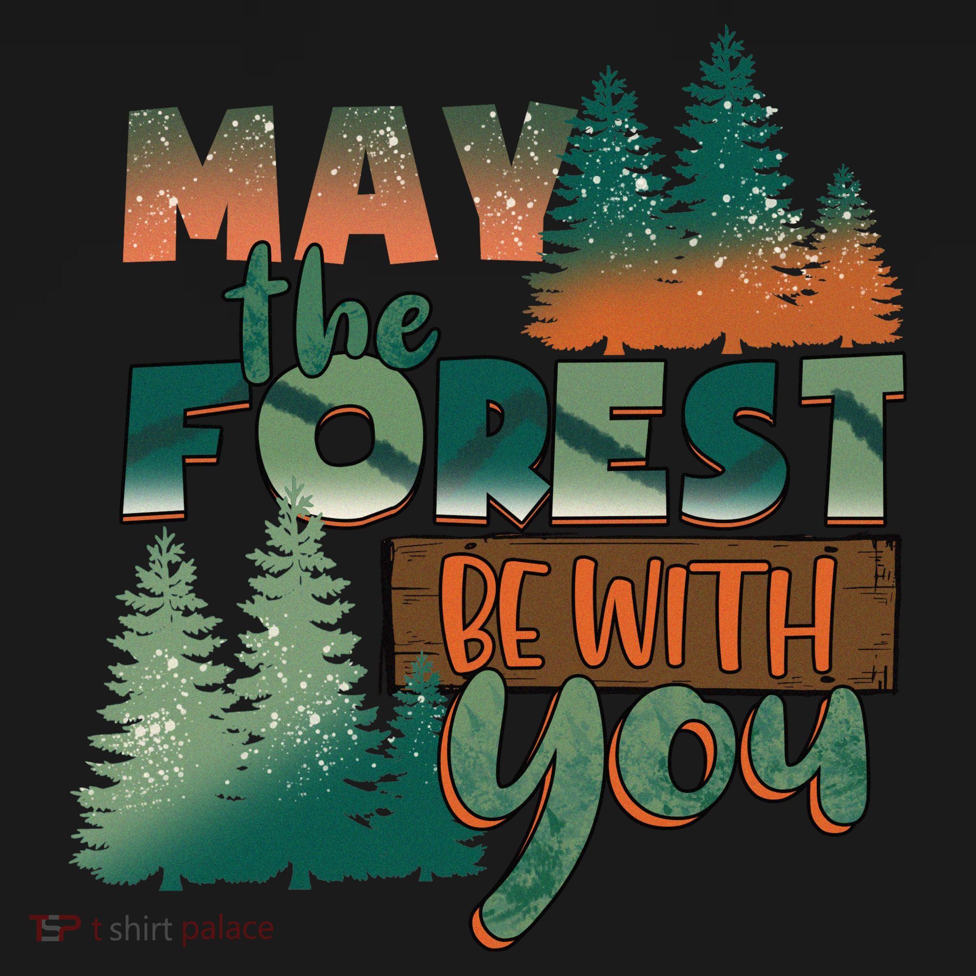 Hiking May The Forest Be With You Camping Gift Coaster