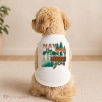 Hiking May The Forest Be With You Camping Gift Doggie Tank thumb 2