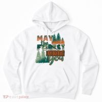 Hiking May The Forest Be With You Camping Gift Hoodie thumb 0