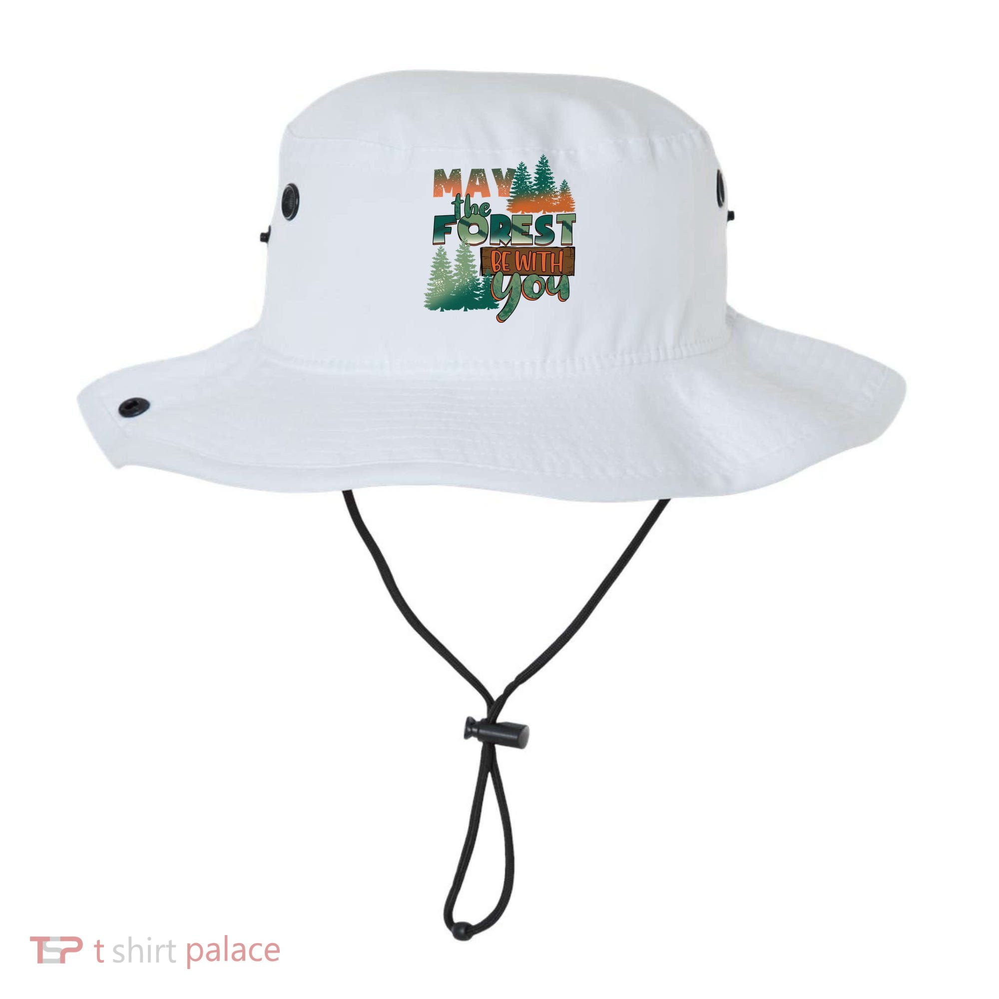 Hiking May The Forest Be With You Camping Gift Bucket Hat