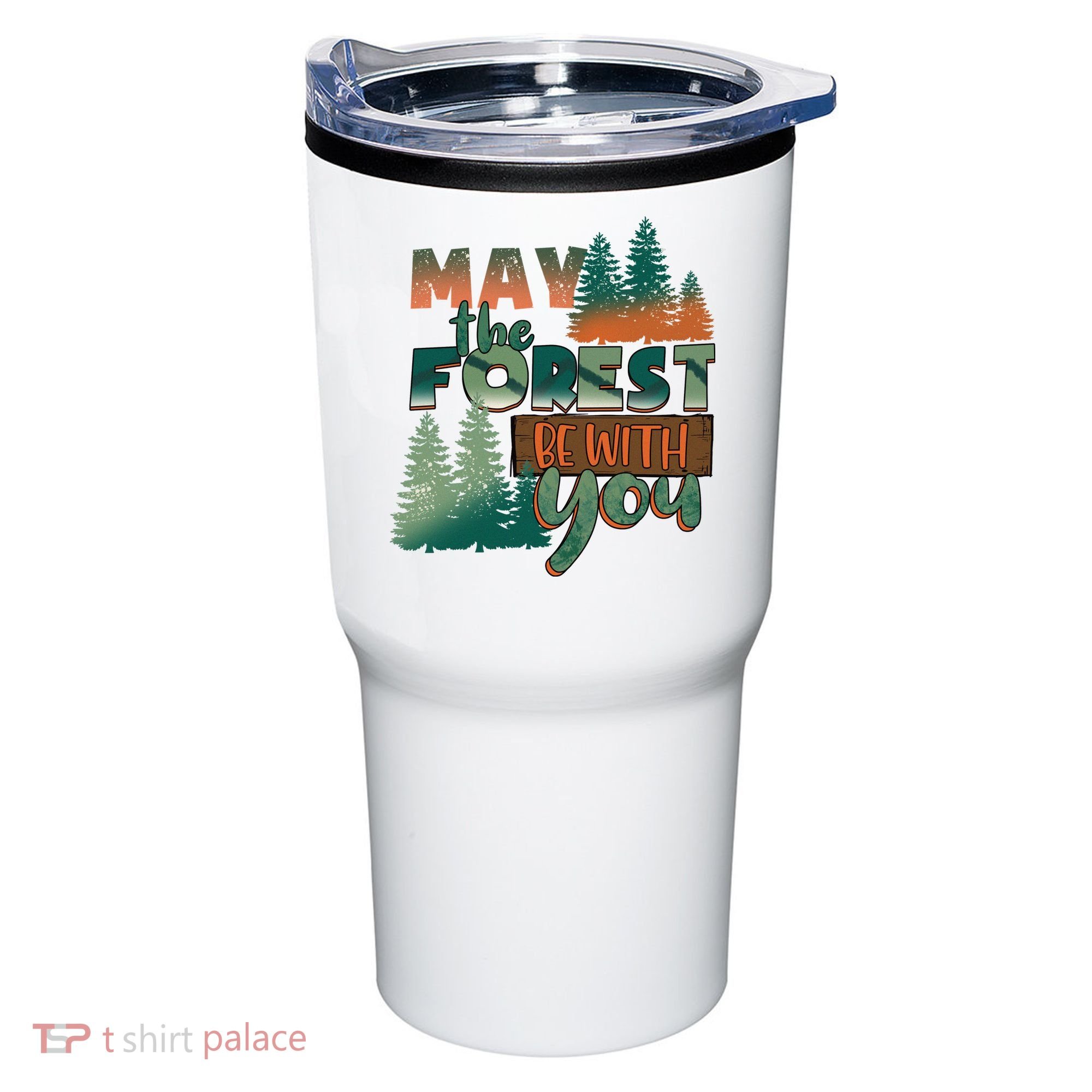 Hiking May The Forest Be With You Camping Gift Tumbler