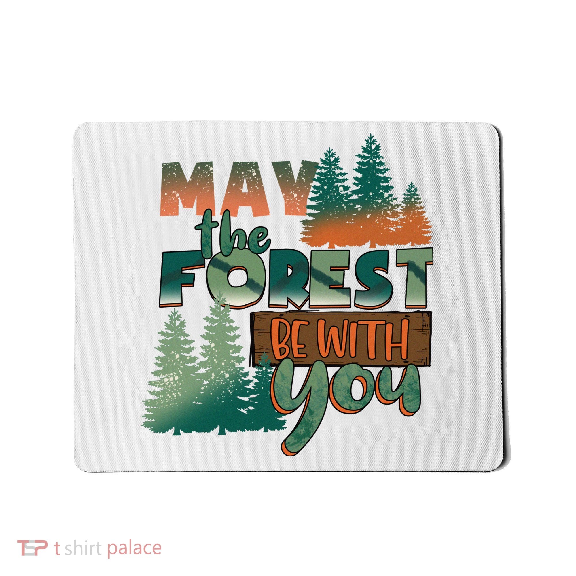 Hiking May The Forest Be With You Camping Gift Mousepad