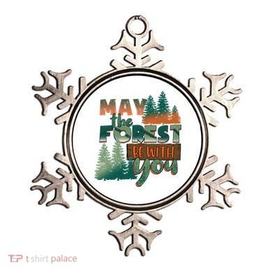 Hiking May The Forest Be With You Camping Gift Ornament