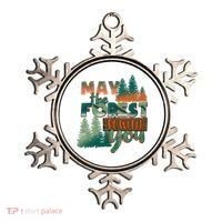 Hiking May The Forest Be With You Camping Gift Ornament thumb 0
