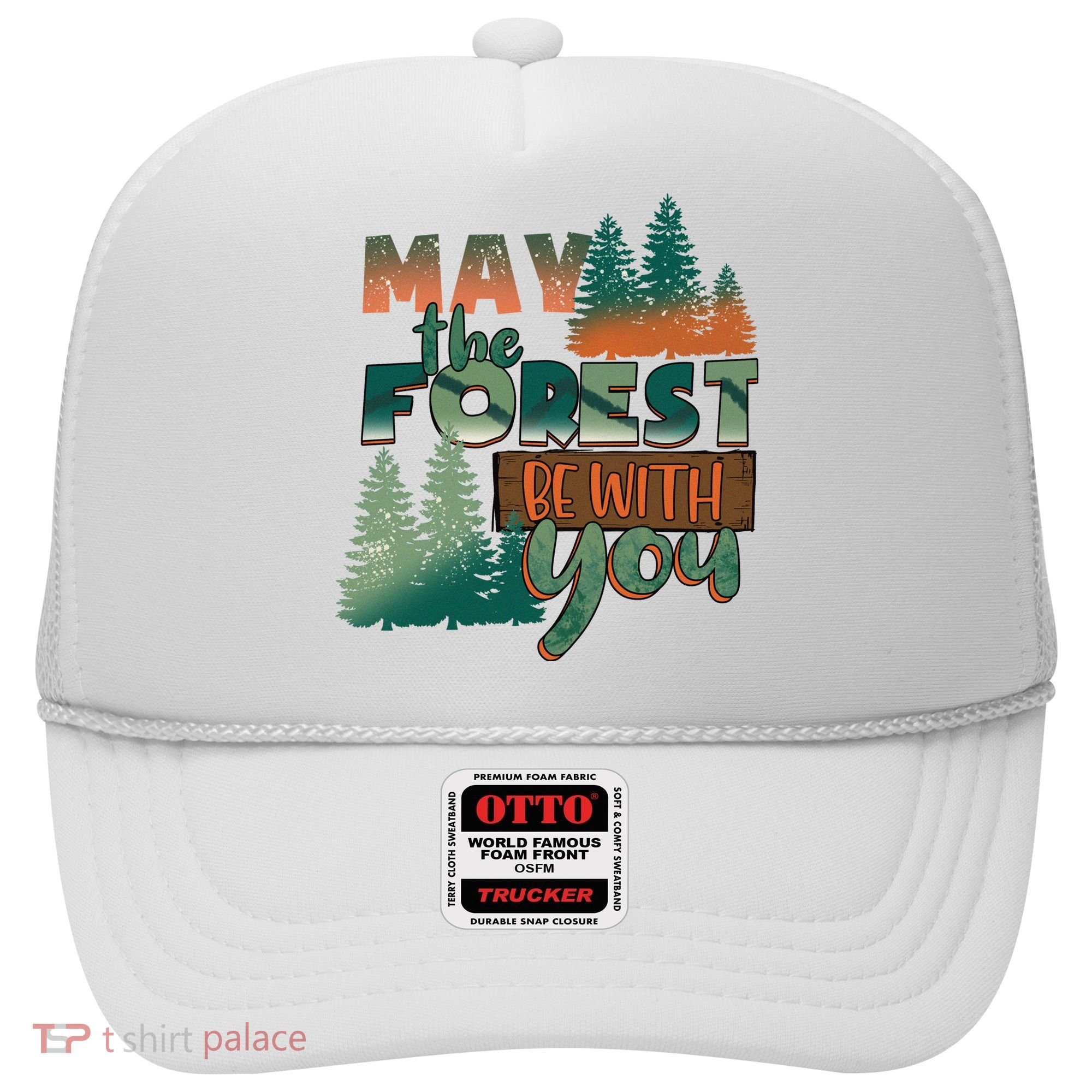 Hiking May The Forest Be With You Camping Gift Hat