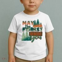 Hiking May The Forest Be With You Camping Gift Toddler T-Shirt thumb 2