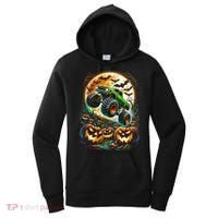 Halloween Monster Truck Jack O Lantern Trick Treat Women's Hoodie thumb 0