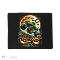 Halloween Monster Truck Jack O Lantern Trick Treat Mousepad thumb 0
