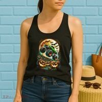 Halloween Monster Truck Jack O Lantern Trick Treat Women's Tank Top thumb 2