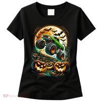 Halloween Monster Truck Jack O Lantern Trick Treat Women's T-Shirt thumb 0