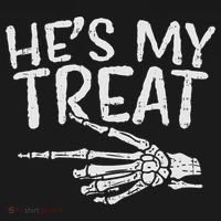 Hes My Treat Skeleton Matching Couple Halloween Costume Hers Tank Top thumb 6