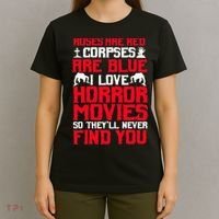 Horror Movies Thriller Halloween Fans Scary Film Lovers T-Shirt thumb 4