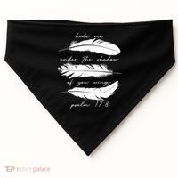 Hide Me Under The Shadow Of You Wings Psalm 17 8 USA-Made Doggie Bandana thumb 0