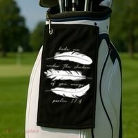 Hide Me Under The Shadow Of You Wings Psalm 17 8 Golf Towel thumb 2