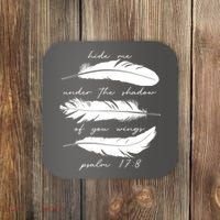 Hide Me Under The Shadow Of You Wings Psalm 17 8 Coaster thumb 0