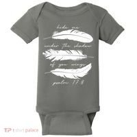 Hide Me Under The Shadow Of You Wings Psalm 17 8 Baby Bodysuit thumb 0