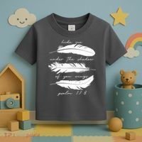 Hide Me Under The Shadow Of You Wings Psalm 17 8 Toddler T-Shirt thumb 3