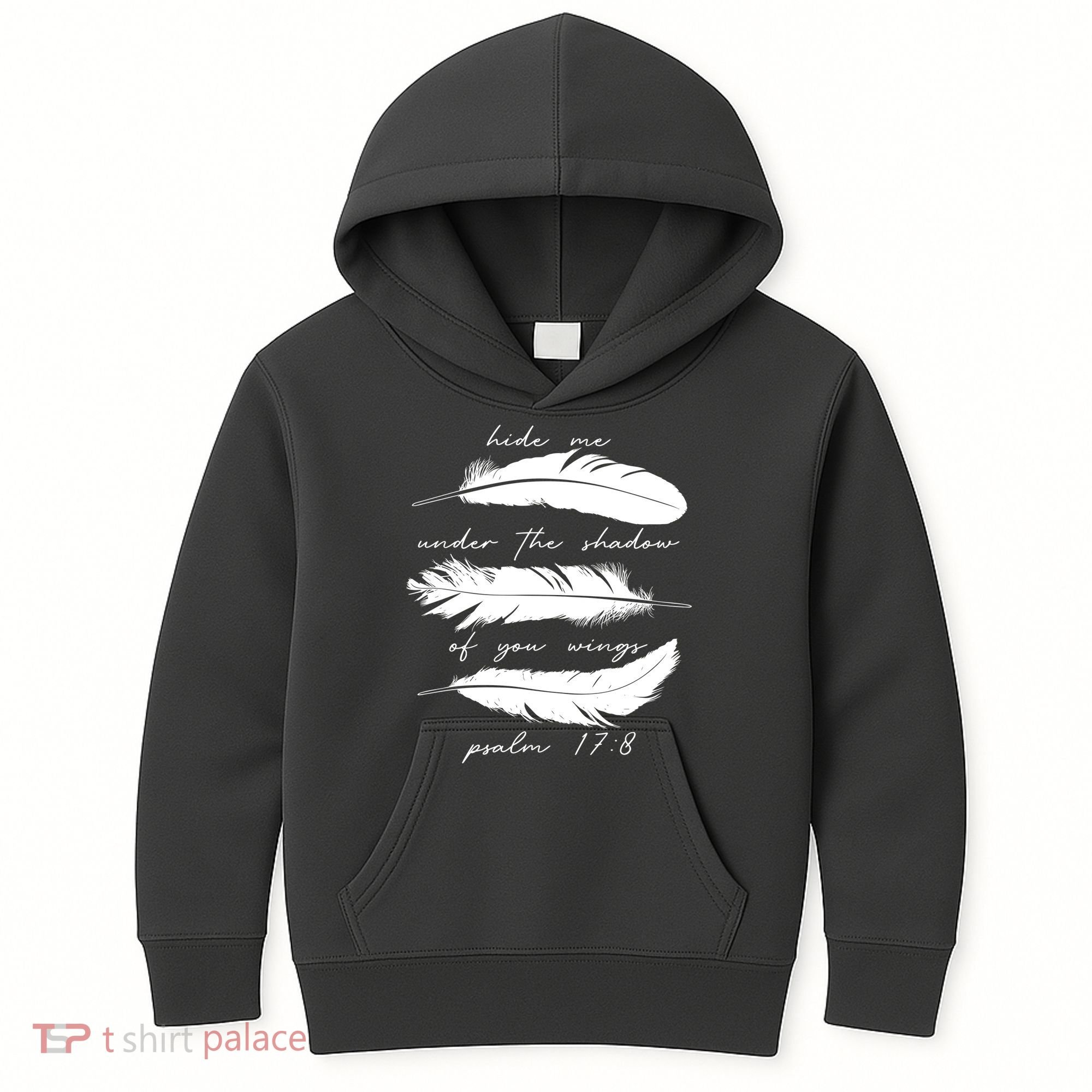 Hide Me Under The Shadow Of You Wings Psalm 17 8 Kids Hoodie