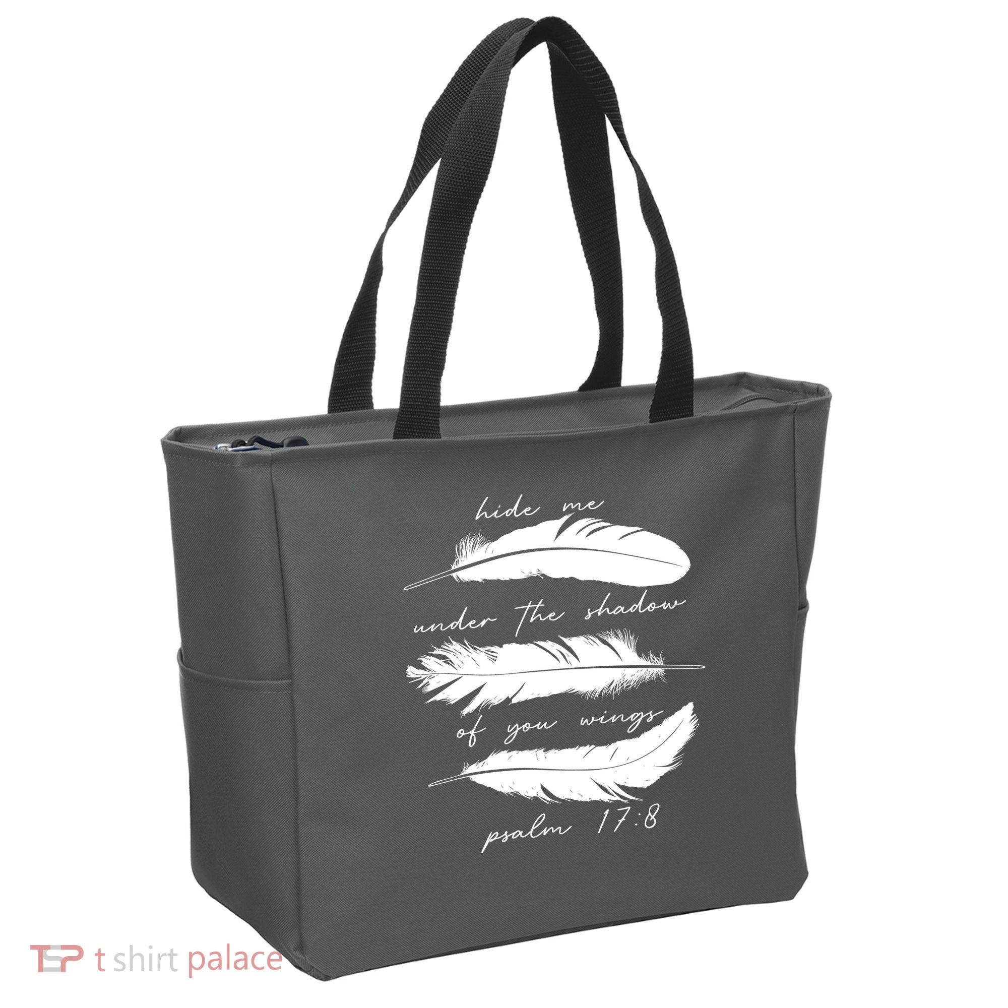 Hide Me Under The Shadow Of You Wings Psalm 17 8 Tote Bag