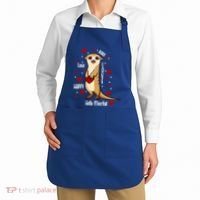 Hello Meerkat Valentines Day Cute Animal Love Vfunny Giftday Pajama Funny Gift Apron thumb 2