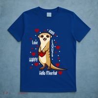 Hello Meerkat Valentines Day Cute Animal Love Vfunny Giftday Pajama Funny Gift T-Shirt thumb 5