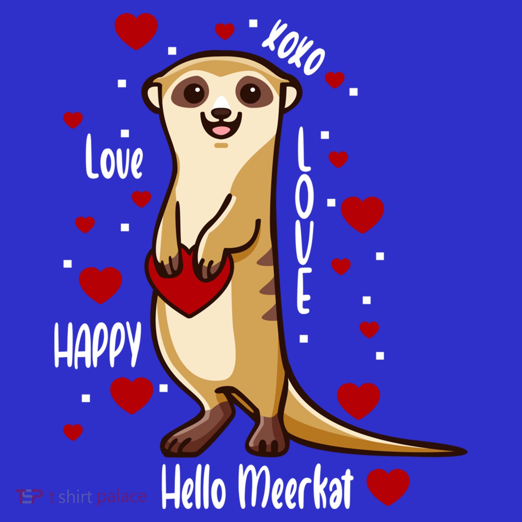 Hello Meerkat Valentines Day Cute Animal Love Vfunny Giftday Pajama Funny Gift Women's Tank Top