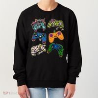 Halloween Monster Video Game Controllers Women's Sweatshirt thumb 0