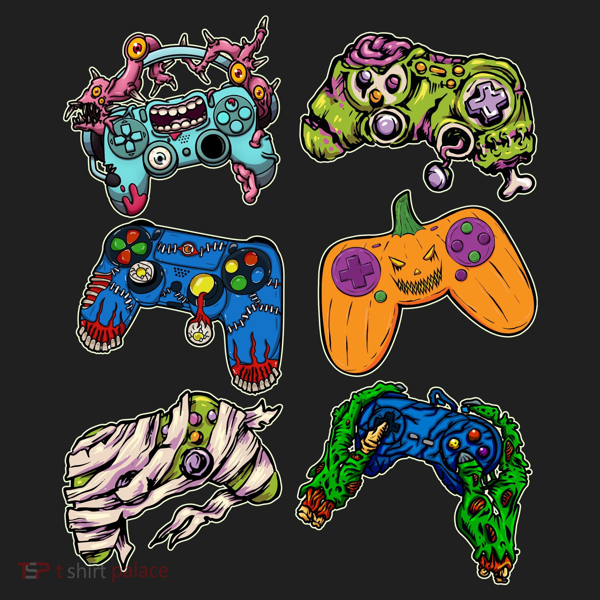 Halloween Monster Video Game Controllers Women's Sweatshirt
