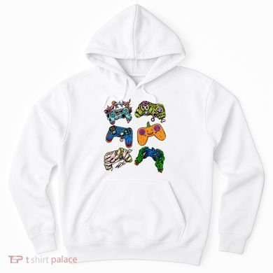 Halloween Monster Video Game Controllers Hoodie