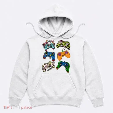 Halloween Monster Video Game Controllers Hoodie