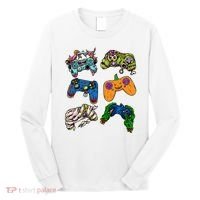 Halloween Monster Video Game Controllers Long Sleeve Shirt thumb 0