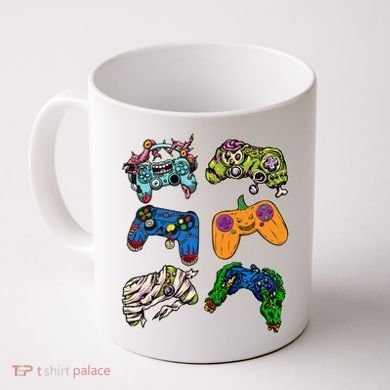 Halloween Monster Video Game Controllers Coffee Mug