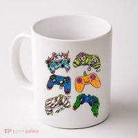 Halloween Monster Video Game Controllers Coffee Mug thumb 0