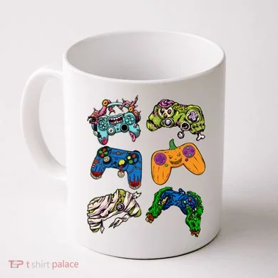 Halloween Monster Video Game Controllers Coffee Mug