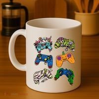 Halloween Monster Video Game Controllers Coffee Mug thumb 4