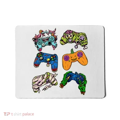 Halloween Monster Video Game Controllers Mousepad